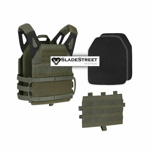 114785434056-0__80703.1620079033.jpg Chest Rig Plate Carrier RANGER Green NIJ Ceramic BULLETPROOF Plates VEST - Image 1