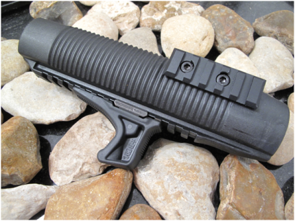 Mossberg 500 PicatinnyForend (Milled aluminum side-rails) + BCM Bravo Company Kinesthetic Angled Grip