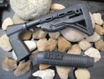 Fab Defense GL-Shock Mossberg 500 590 Stock + FOREND 6 Position Pistol Grip Stock Collapsable