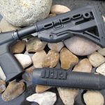 Fab Defense GL-Shock Mossberg 500 590 Stock + FOREND 6 Position Pistol Grip Stock Collapsable