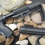 MFT Minimalist Mossberg 500 590 Stock + FOREND 6 Position Pistol Grip Stock Collapsable