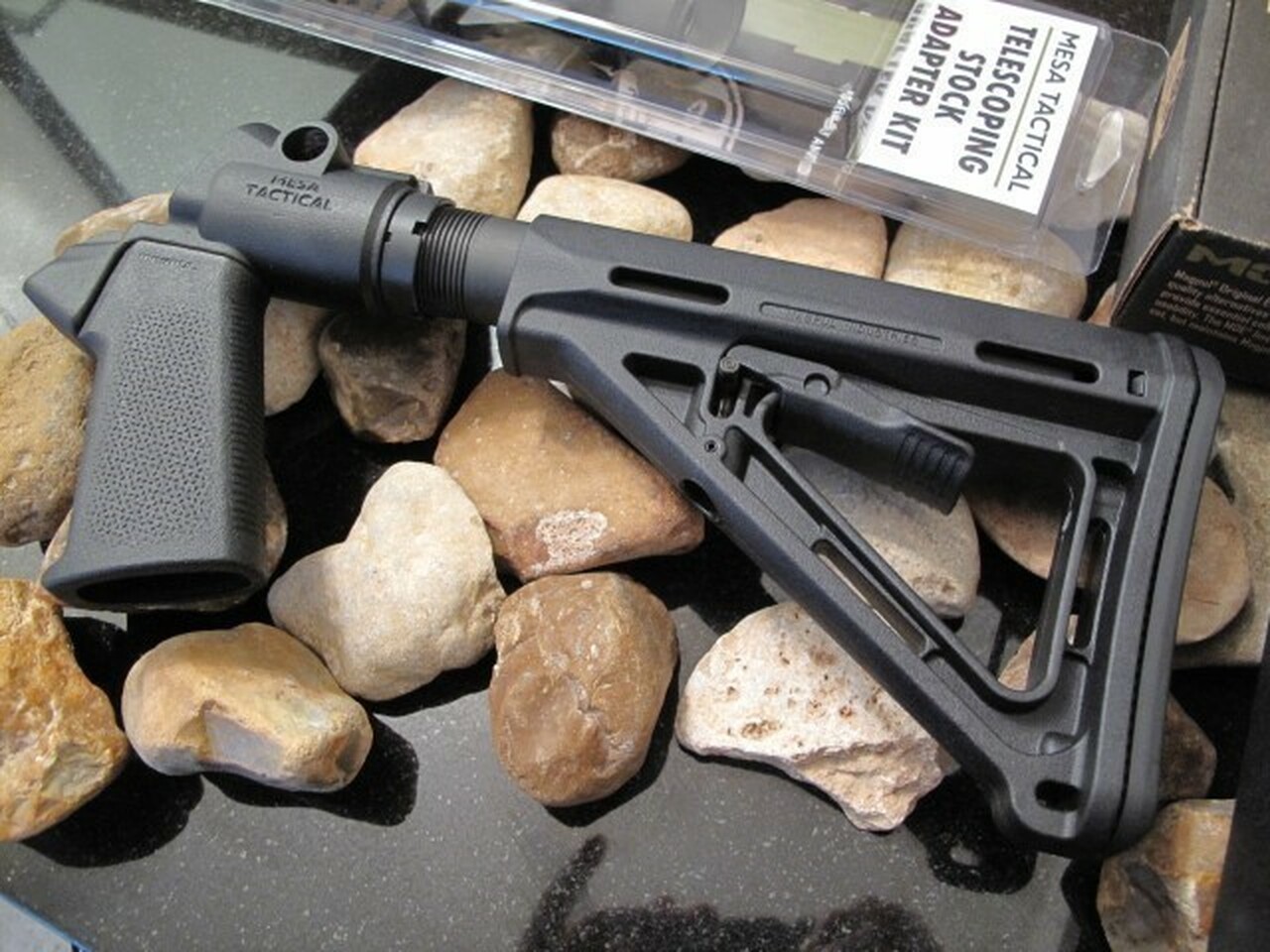 pix740246826__16617.1640673907.jpg RECOIL REDUCING Maverick 88 Magpul + Mesa + KynShot Stock PISTOL GRIP (Adjustable) - Image 1