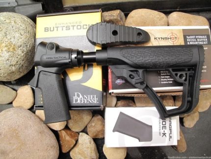 RECOIL REDUCING! Mossberg 500 Daniel Defense + Mesa Stock PISTOL GRIP ADJUS