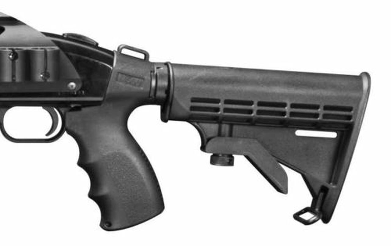 s-l500CAGBNKGK__97686.1540659896.jpg Fits Mossberg 500 6 position Stock TRI RAIL Shotgun Tactical Pistol Grip - Image 1