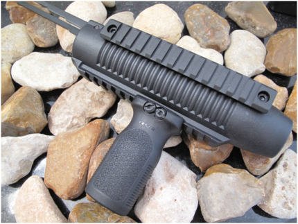 Maverick 88 Forend With Action-Bars + RVG Foregrip and Rail